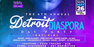 Imagem principal de 6th Annual Detroit Diaspora Day Party