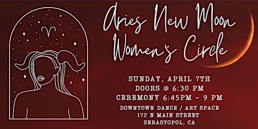 Imagem principal do evento Aries New Moon Women's Circle