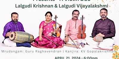 Swaranjali Music Festival Concert Series - A Violin Duo primary image