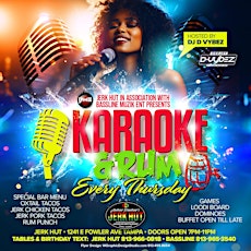 KARAOKE & RUM  at JERK HUT TAMPA FL