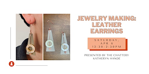 Primaire afbeelding van Jewelry Making: Leather Earrings - IN-PERSON CLASS