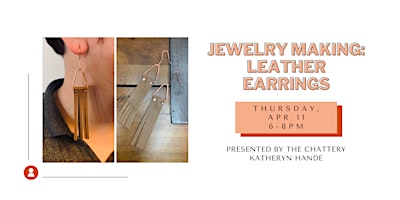 Imagem principal de Jewelry Making: Leather Earrings - IN-PERSON CLASS