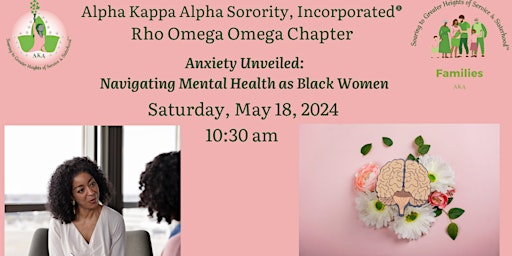 Imagem principal do evento Anxiety Unveiled: Navigating Mental Health As Black Women