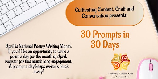 30 Prompts in 30 Days(National Poetry Writing Month) primary image