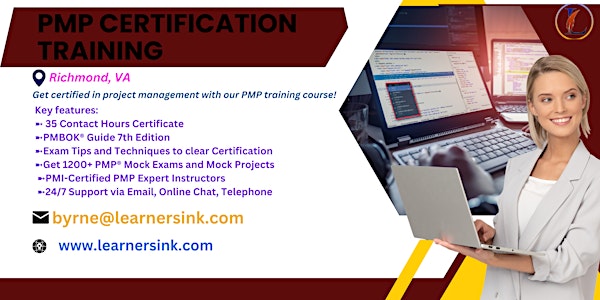 4 Day PMP Classroom Training Course in Richmond, VA