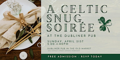 Image principale de A Celtic Snug Soiree - Cocktail Mixer & Event Showcase