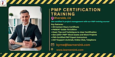 4 Day PMP Classroom Training Course in Riverside, CA primary image