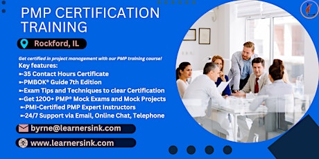 4 Day PMP Classroom Training Course in Rockford, IL