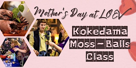 Hauptbild für Mother's Day at LOEV- Kokedama Moss Balls Class- May 12th, Moorabbin