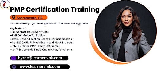 Primaire afbeelding van 4 Day PMP Classroom Training Course in Sacramento, CA