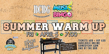 Beaver Creek "Summer Warm Up" Music Bingo