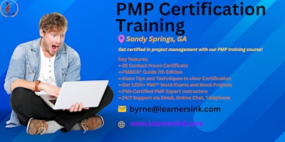 Hauptbild für 4 Day PMP Classroom Training Course in Sandy Springs, GA