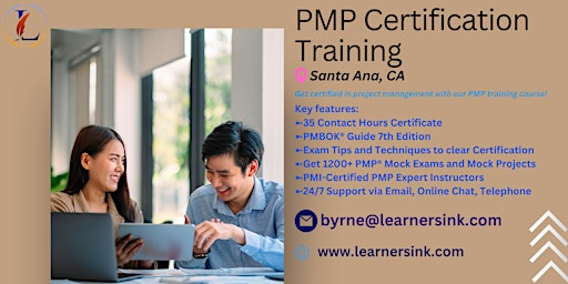 4 Day PMP Classroom Training Course in Santa Ana, CA primary image