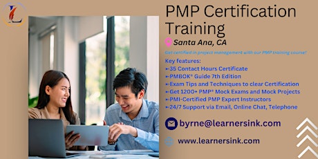 4 Day PMP Classroom Training Course in Santa Ana, CA