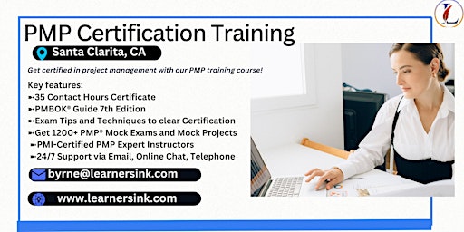 4 Day PMP Classroom Training Course in Santa Clarita, CA primary image