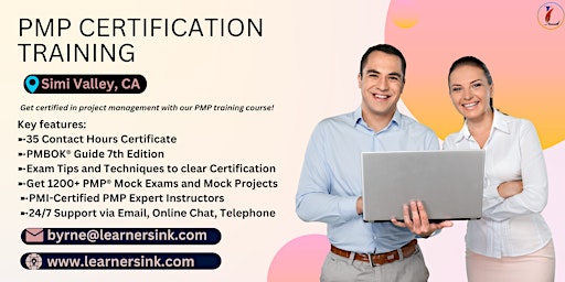 4 Day PMP Classroom Training Course in Simi Valley, CA primary image