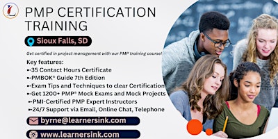 Hauptbild für 4 Day PMP Classroom Training Course in Sioux Falls, SD