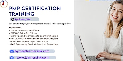 4 Day PMP Classroom Training Course in Spokane, WA primary image
