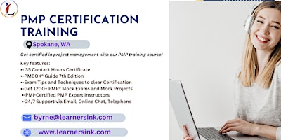 Primaire afbeelding van 4 Day PMP Classroom Training Course in Spokane, WA