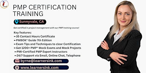 Hauptbild für 4 Day PMP Classroom Training Course in Sunnyvale, CA