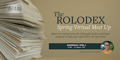 The Rolodex Spring Meet Up