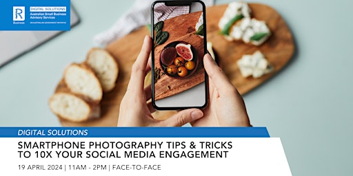 Imagem principal do evento Smartphone Photography Tips & Tricks to 10x your Social Media Engagement
