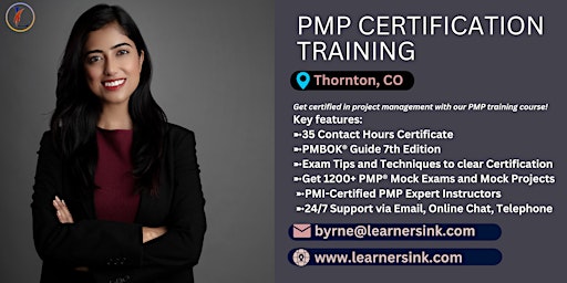 Primaire afbeelding van 4 Day PMP Classroom Training Course in Thornton, CO