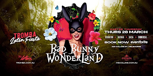 Imagem principal do evento TROMBA BAD BUNNY WONDERLAND -EASTER THURS @ MS COLLINS [VIP BOOTH PACKAGES]