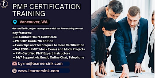 4 Day PMP Classroom Training Course in Vancouver, WA primary image