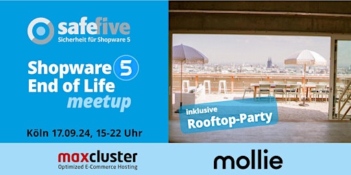 Imagem principal do evento Shopware 5 End-of-Life  Meetup & Rooftop Party