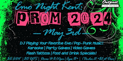 Primaire afbeelding van Emo Night Kent: Prom 2024