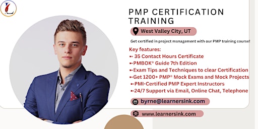 4 Day PMP Classroom Training Course in West Valley City, UT primary image