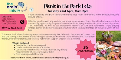 TBIC Picnic in the Park - Lota primary image