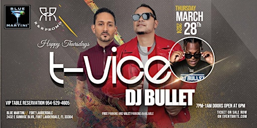 Hauptbild für T-VICE AT BLUE MARTINI FORT LAUDERDALE