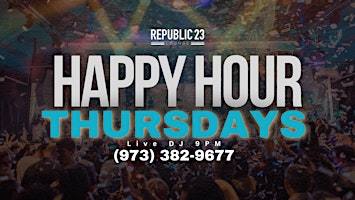 Imagem principal do evento THURSDAYS HAPPY HOUR | Republic 23