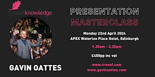 Presentation Masterclass with Gavin Oattes primary image