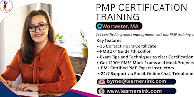 4 Day PMP Classroom Training Course in Worcester, MA primary image
