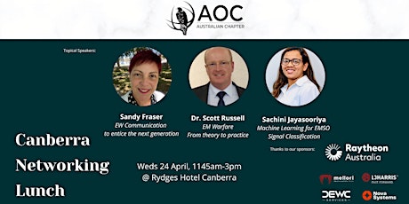 Canberra AOC Networking Lunch - EW, IW, EMS &Cyber Professionals (1145-3pm)