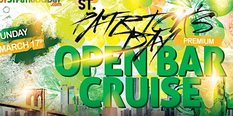 St Patrick's Day Shamrock Party Cruise NYC -   Premium Open Bar!