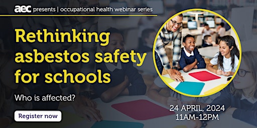 Imagem principal do evento Rethinking asbestos safety for schools - who is affected?