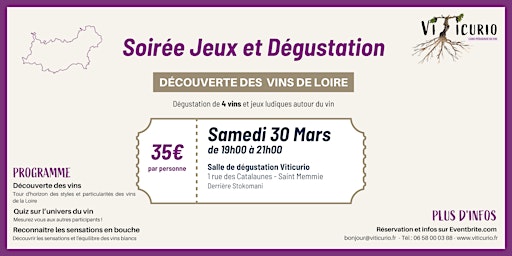 Primaire afbeelding van Soirée dégustation - Découverte des vins de la Loire