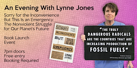 An Evening With Lynne Jones:The Nonviolent Struggle for Our Planet’s Future primary image