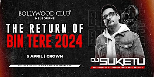 Imagem principal do evento BOLLYWOOD CLUB - India’s Favourite DJ Suketu at Crown Melbourne