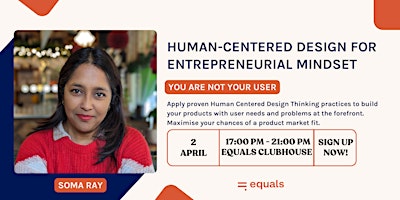 Imagem principal do evento Human-Centered Design for Entrepreneurial Mindset