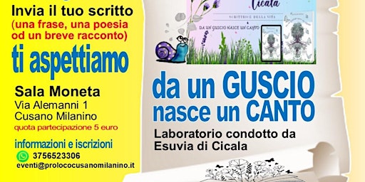 Primaire afbeelding van Laboratorio Poetico con presentazione "Da un guscio nasce un canto"