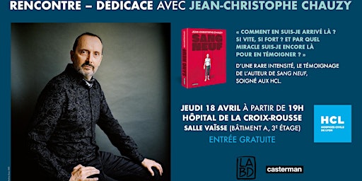 Hauptbild für Rencontre-dédicace avec Jean-Christophe Chauzy, auteur de "Sang neuf"