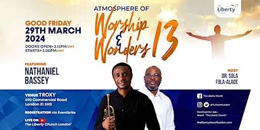 Imagem principal de Atmosphere of Worship & Wonders XIII with Nathaniel Bassey
