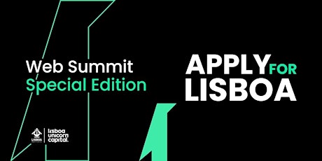 Apply for Lisboa - Web Summit Special Edition Rio