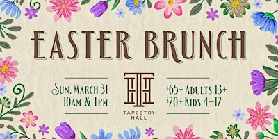 Primaire afbeelding van Easter Brunch at Tapestry Hall