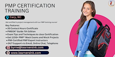 PMP Classroom Training Course In Cary, NC primary image